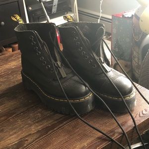 Black Platform Doc Martens - Zip Up - Worn maybe 4 times
